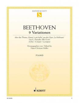 Nine Variations A Major Woo 69 Standard