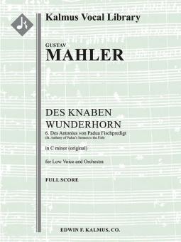 Des Knaben Wunderhorn No. 6 "Des Antonius von Padua Fischpredigt" low voice (C minor, original key) 