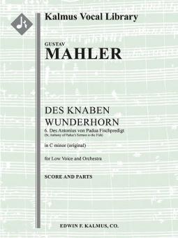 Des Knaben Wunderhorn No. 6 "Des Antonius von Padua Fischpredigt" low voice (C minor, original key) 