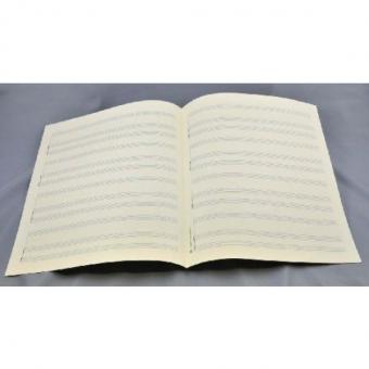 Notenpapier Quart-Format hoch (27x34) 4x3 Systeme (Klavier Solo) 