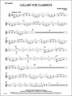 Lullaby for Clarinets 