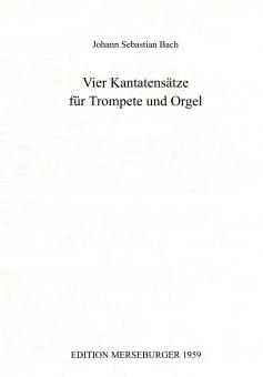 Vier Kantatensätze für Trompete und Orgel 
