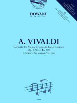 Konzert op. 3 Nr. 3, RV 310 in G-Dur 