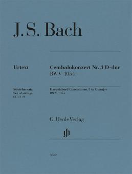 Concerto pour clavecin no. 3 en ré majeur BWV 1054 