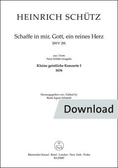 Schaffe in mir, Gott, ein reines Herz SWV 291 