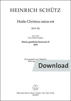 Hodie Christus natus est SWV 315 