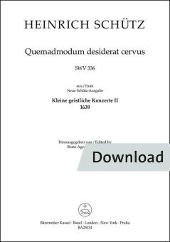 Quemadmodum desiderat cervus SWV 336 