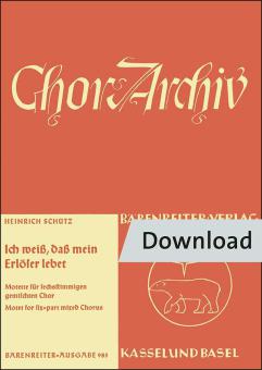Ich weiß, daß mein Erlöser lebet SWV 457 