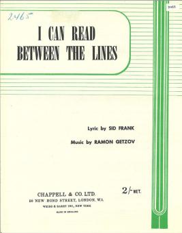 I Can Read Between The Lines 