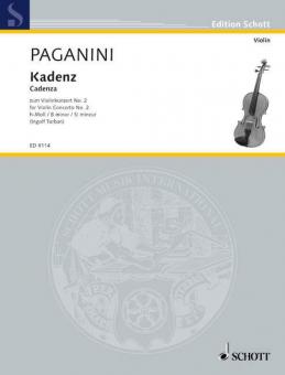 Cadenza to the Violin Concerto No. 2 B Minor Op. 7 Standard