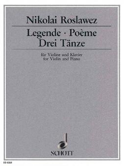 Legende / Poème / Drei Tänze 