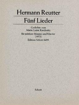 Fünf Lieder nach Gedichten von Marie Luise Kaschnitz 