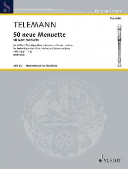 50 New Menuets TWV 34:51-100 Standard