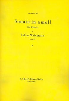 Piano Sonata A Minor Op. 87 