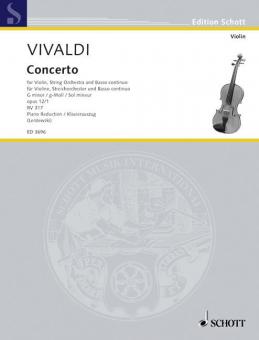 Concerto Sol mineur op. 12/1 RV 317 / PV 343 Standard