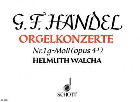 Organ Concerto No. 1 G Minor Op. 4/1 HWV 289 