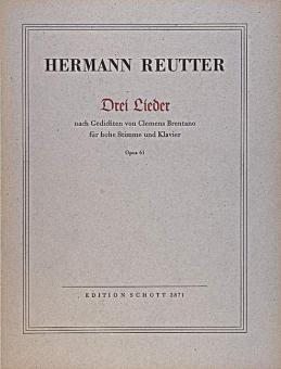 Drei Lieder op. 61 Standard