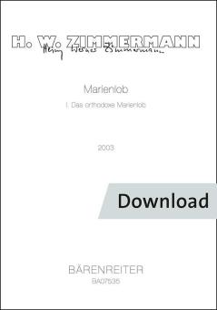 Marienlob: I. Das orthodoxe Marienlob 