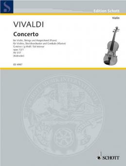 Concerto G Minor Op. 12/1 RV 317 / PV 343 Standard