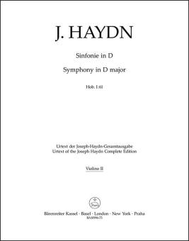 Symphonie en ré majeur Hob. I:61 