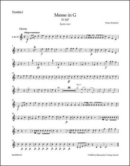 Messe en sol majeur D 167 Standard