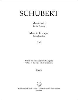 Messe en sol majeur D 167 Standard