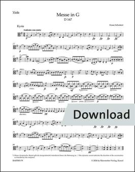 Messe en sol majeur D 167 Download