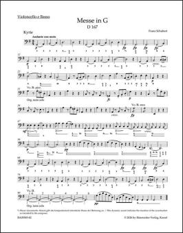 Messe en sol majeur D 167 Standard