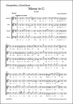 Messe en sol majeur D 167 Standard