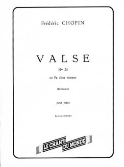 Valse No. 28 En Fa Dièse Mineur 