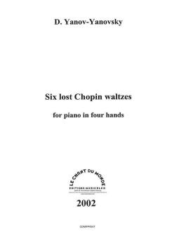 Six Valses Perdues De Chopin 