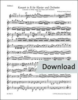Konzert Nr. 15 B-Dur KV 450 Download