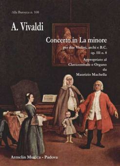 Concerto in La minore per 2 Violini e Archi op. 3 n. 8 RV 522 