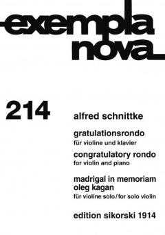 Rondo de félicitations - Madrigal à la mémoire d'Oleg Kagan Download