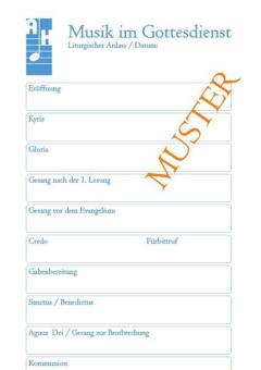 Kirchenmusikalischer Notizblock 