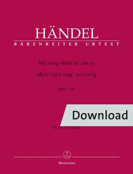 Mein Lied sing' auf ewig HWV 252 Download