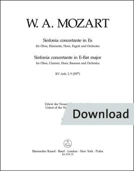 Sinfonia concertante Es-Dur KV Anh. I,9 (297b) Download