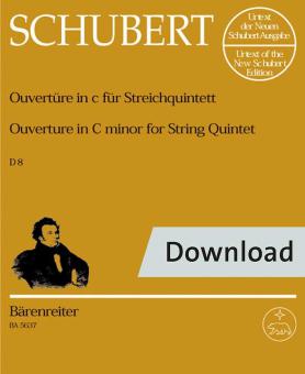 Ouverture (Quintette) en do mineur D 8 Download