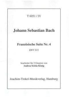 Französische Suite Nr. 4 BWV 815 