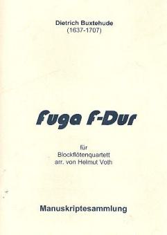 Fuga F-Dur für 4 Blockflöten (SATB) 