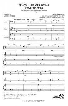 N'kosi Sikelel' I Afrika (Prayer for Africa) 