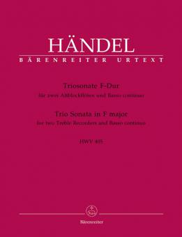 Sonate en trio en fa majeur HWV 405 
