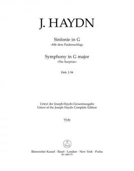 Symphonie en sol majeur Hob. I:94 