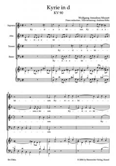 Kyrie en ré mineur KV 90 Standard