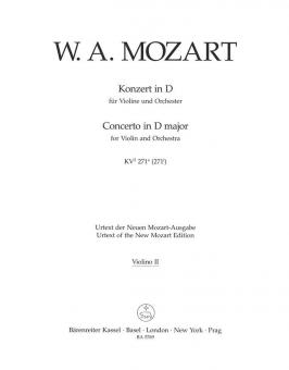 Concerto en ré majeur KV 271a (271i) 