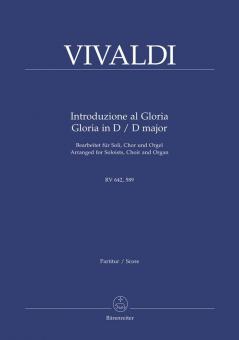 Introduzione al Gloria RV 642, Gloria en ré majeur RV 589 Standard