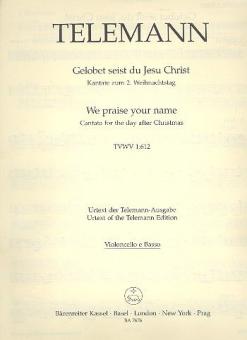 Gelobet seist du, Jesu Christ TWV 1:612 