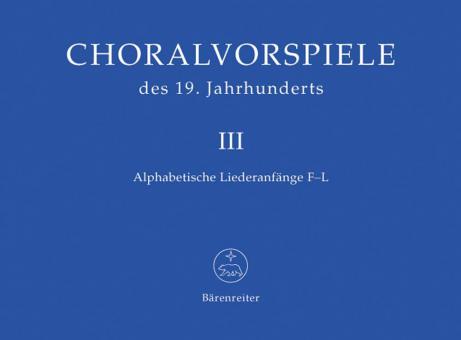 Préludes de choral du 19e siècle, volume 3 Standard