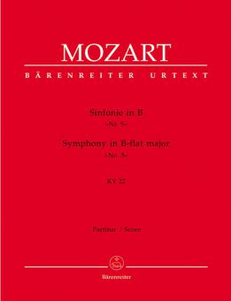 Symphonie No. 5 en si bémol majeur KV 22 