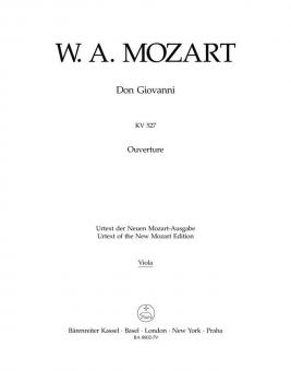 Ouverture de "Don Giovanni" KV 527 